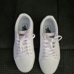 Vans Womens White Sneakers Size 9 LIKE NEW